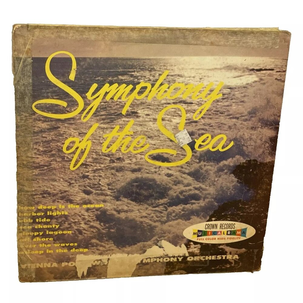 Symphony Of The Sea (Vinyl, 1958) Crown Records CST 116 Good+ RED VINYL LP